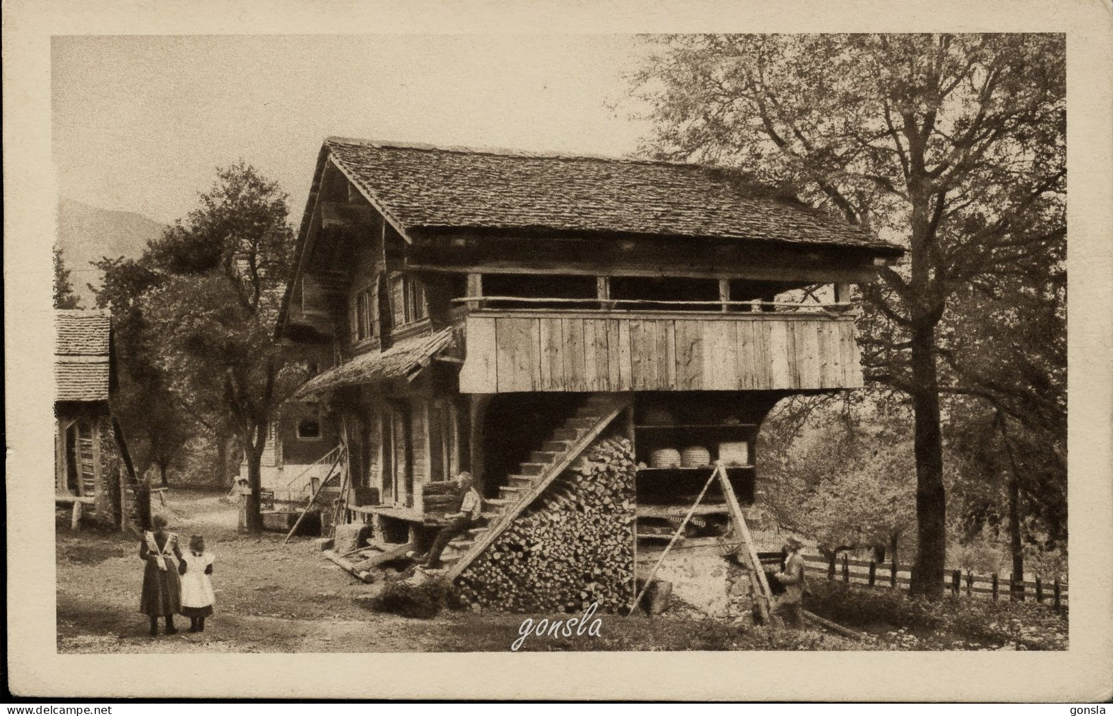 CHOCOLAT KLAUS 1915 "Fermes Paysannes" Lot De 3 Cartes Postales De Qualités - Bauern