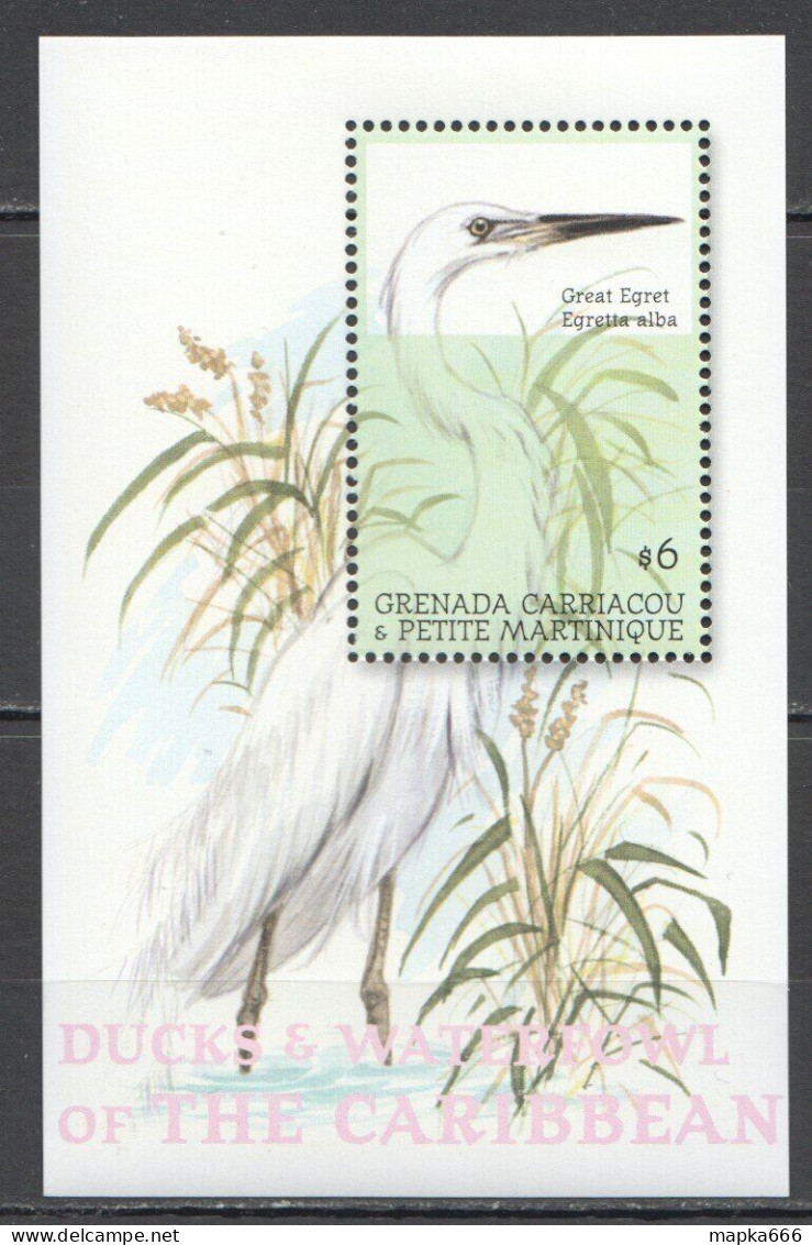Ft081 2001 Grenada Carriacou Birds Ducks & Waterfowl Of The Caribbean Bl511 Mnh - Sonstige & Ohne Zuordnung