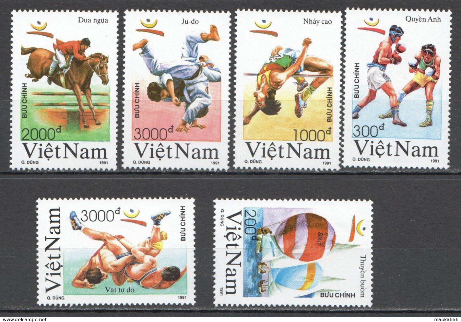 Wb312 1991 Vietnam Sport Olympic Games 1Set Mnh - Sonstige & Ohne Zuordnung
