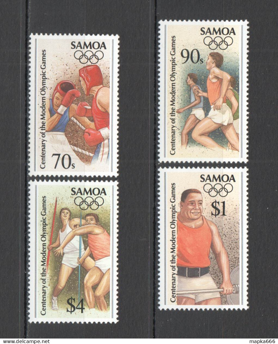 Wb338 Samoa Sport Centenary Of The Modern Olympic Games 1Set Mnh - Autres & Non Classés