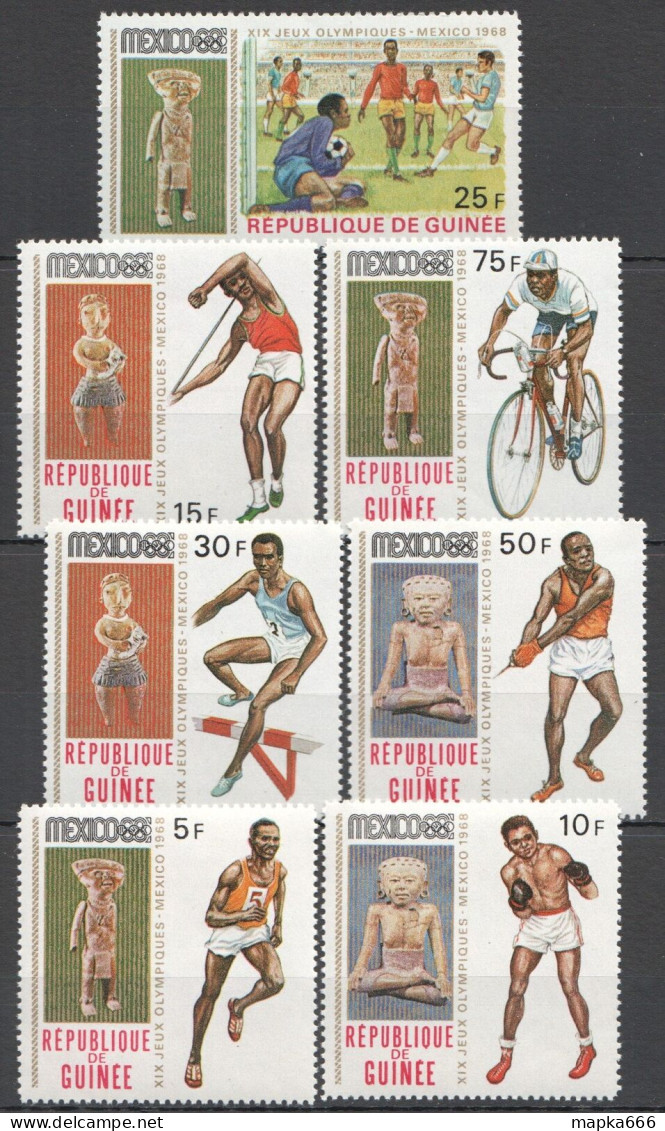 Wb339 Guinea Sport Olympic Games History Mexico 1968 1Set Mnh - Sonstige & Ohne Zuordnung