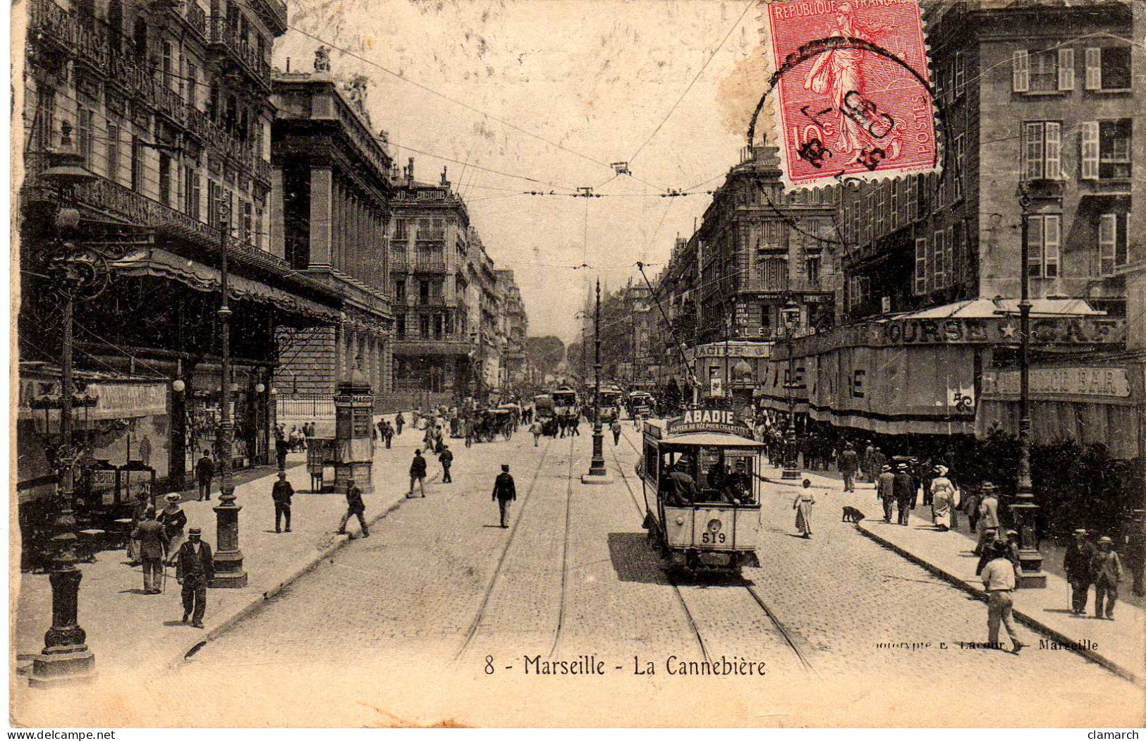 BOUCHE DU RHONE-Marseille-La Cannebière - 8 - Canebière, Centre Ville