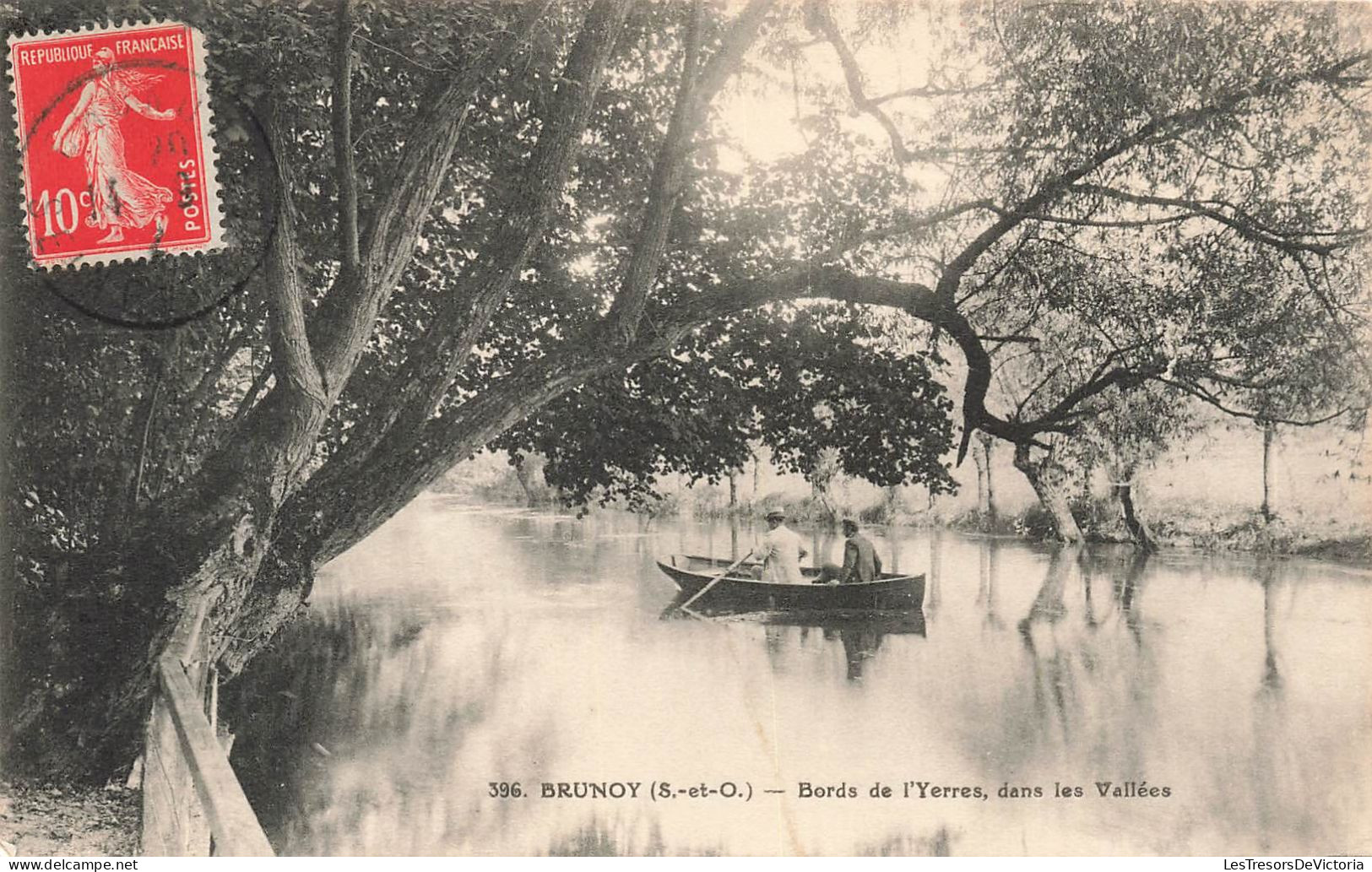 FRANCE - Brunoy (S Et O) - Vue Sur Les Bords De L'Yerres Dans Les Vallées - Barques - Animé - Carte Postale Ancienne - Brunoy