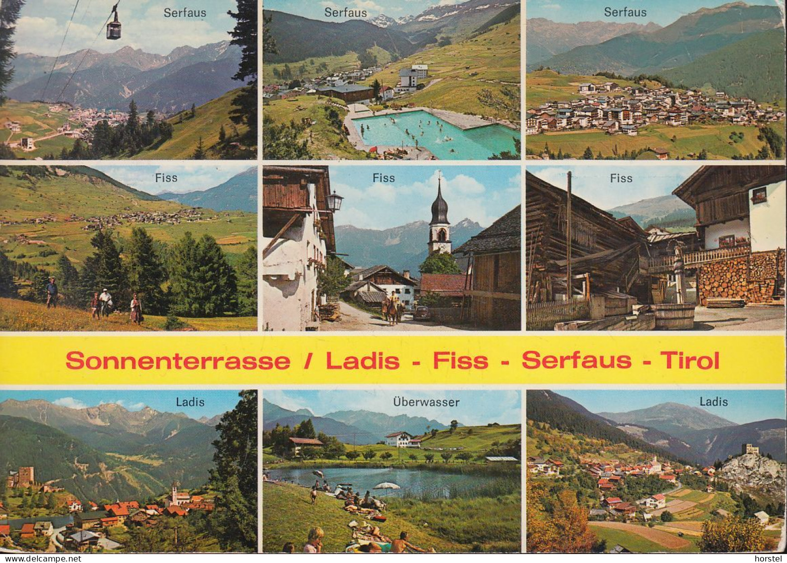 Austria - 6532 Ladis - Fissl - Serfaus - Neun Alte Ansichten - Seilbahn - Schwimmbad - Nice Stamp - Landeck