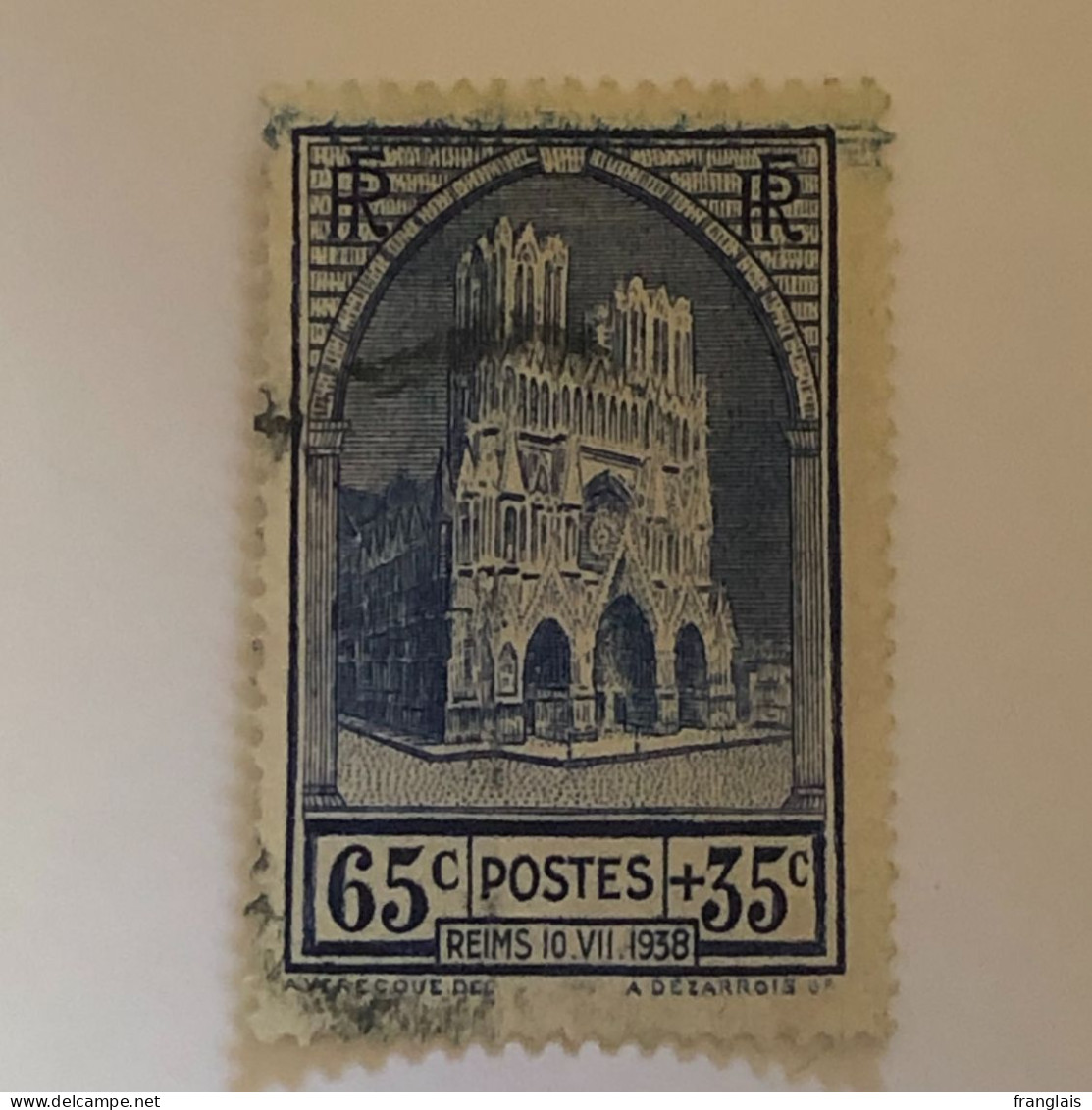 Timbre 399 Reims Oblitéré - Used Stamps