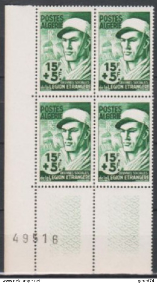 ALGERIE Française : N° 296 - 301 - 310 Neufs**  Blocs De 4  TB (cote 61,oo €) - Unused Stamps