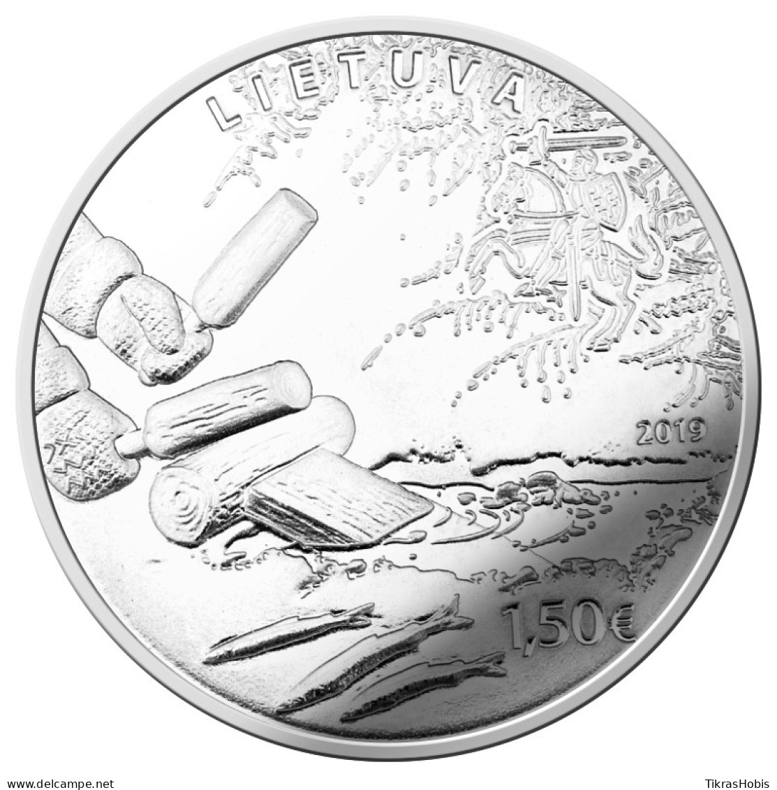 Lithuania 1,50 Euro, 2019 Stint Fishing In Enticing - Lithuania