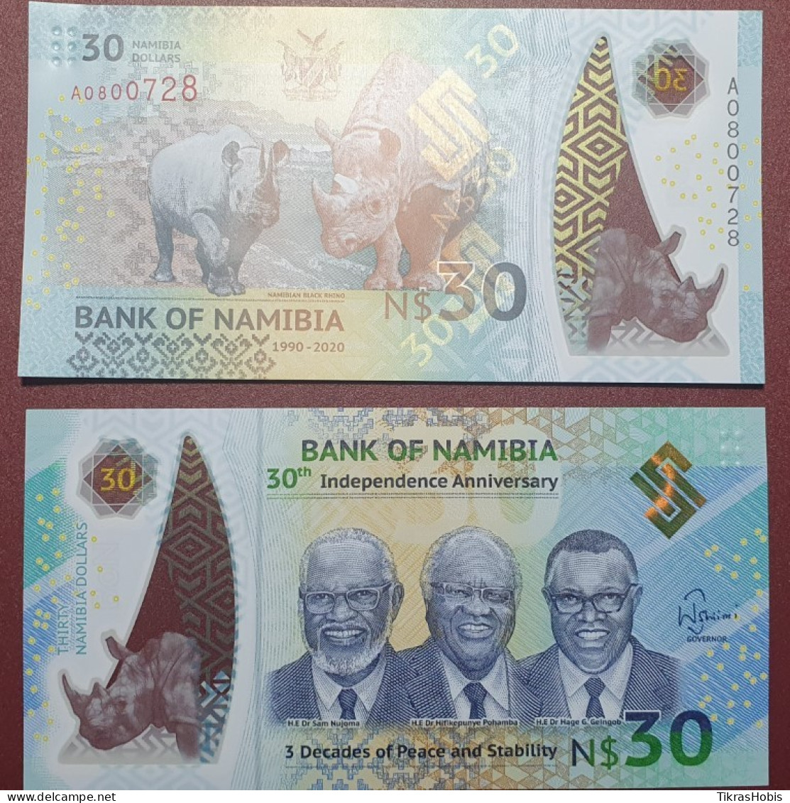 Namibia $30, 2020 P-18a Commemorative - Namibie