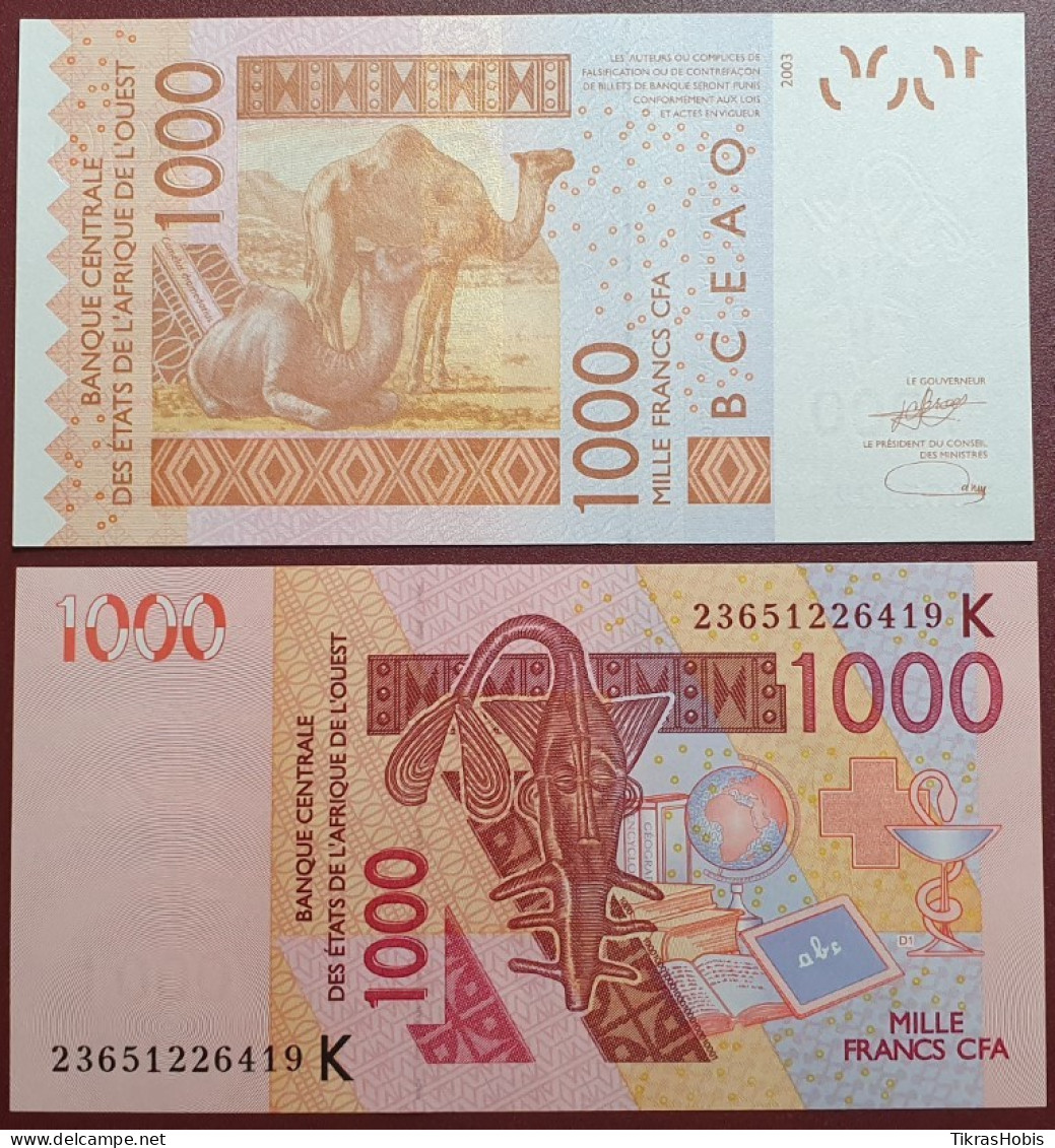 Senegal 1000 Francs, 2023 West African Walt - Stati Dell'Africa Occidentale