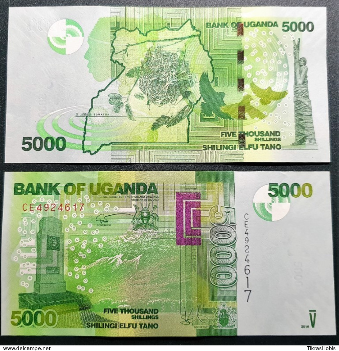 Uganda 5000 Shilling, 2019 P-51F - Uganda