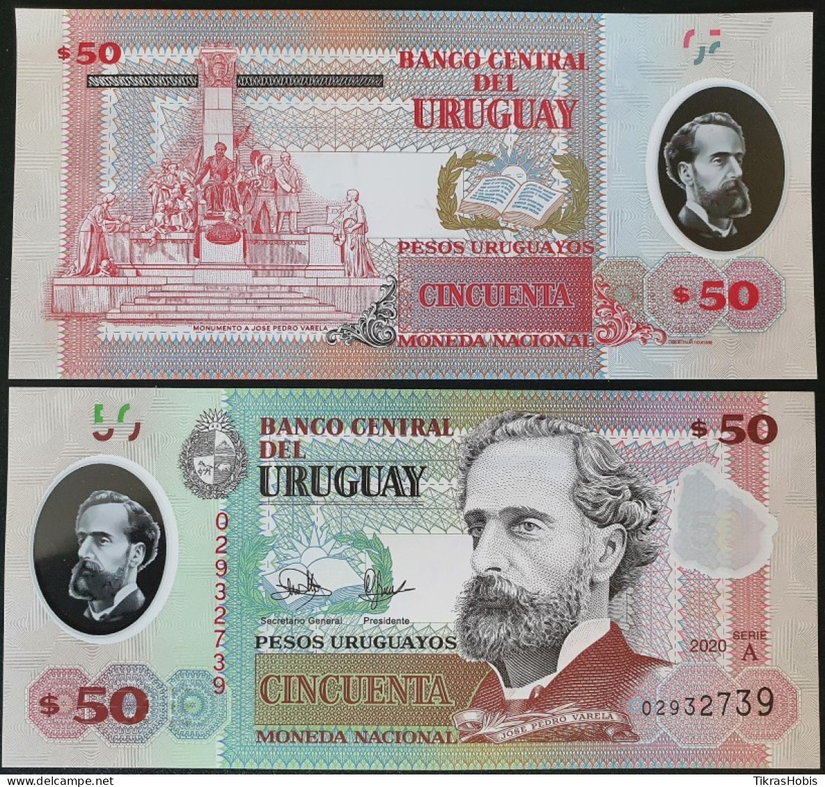 Uruguay 50 Pesos, 2020 P-102A - Uruguay