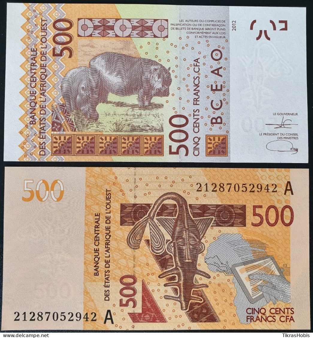 Coast Of Ivory 500 Francs, 2021 West African Walt., P-119A - États D'Afrique De L'Ouest