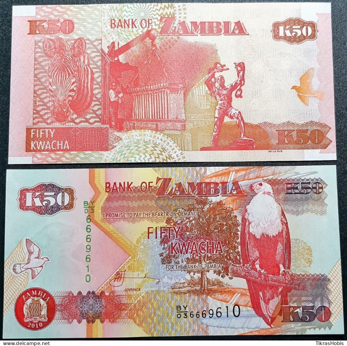 Zambia 50 Kwacha, 2010 P-37I - Sambia