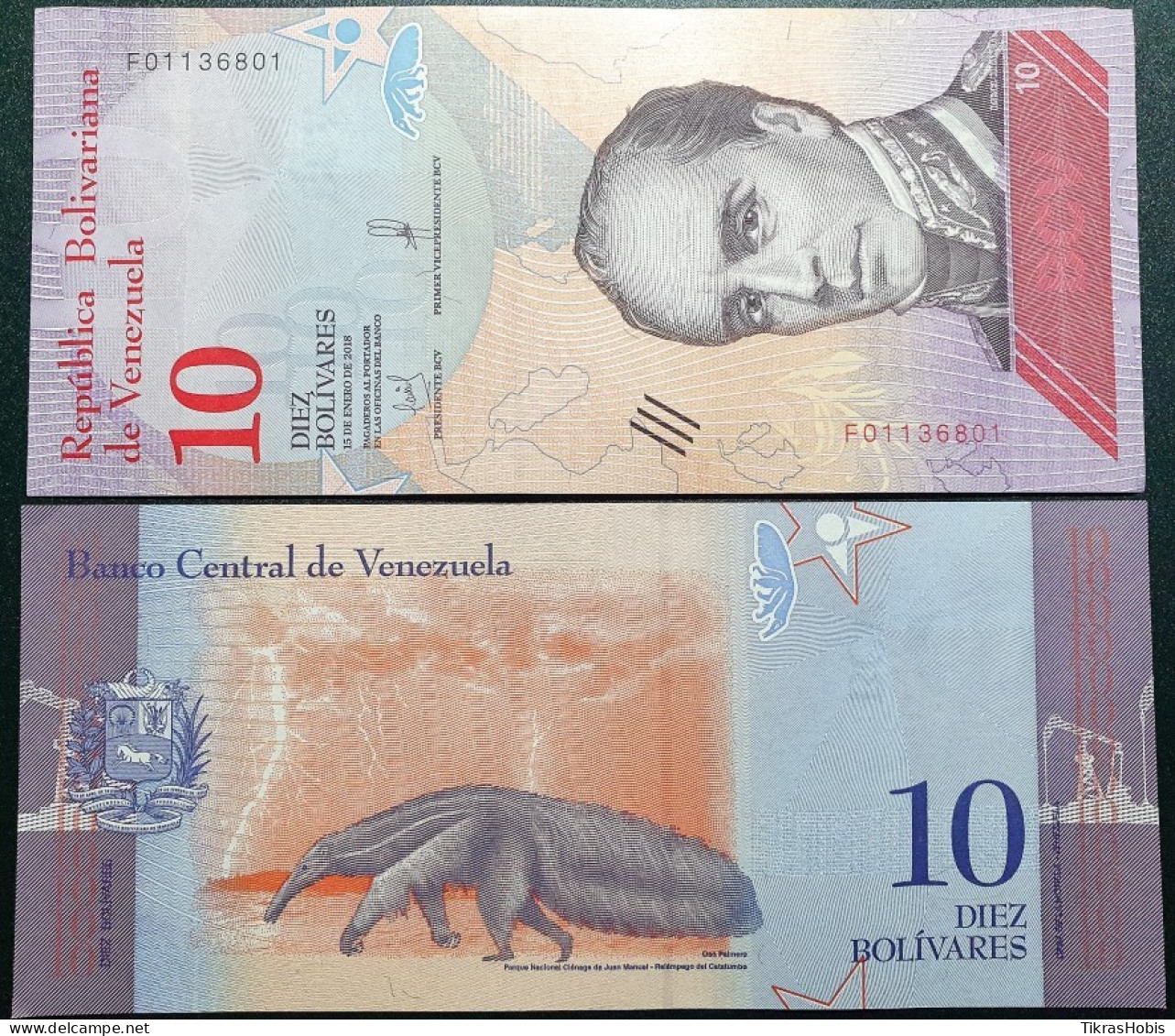 Venezuela 10 Bolivars, 2018 P-103A - Venezuela