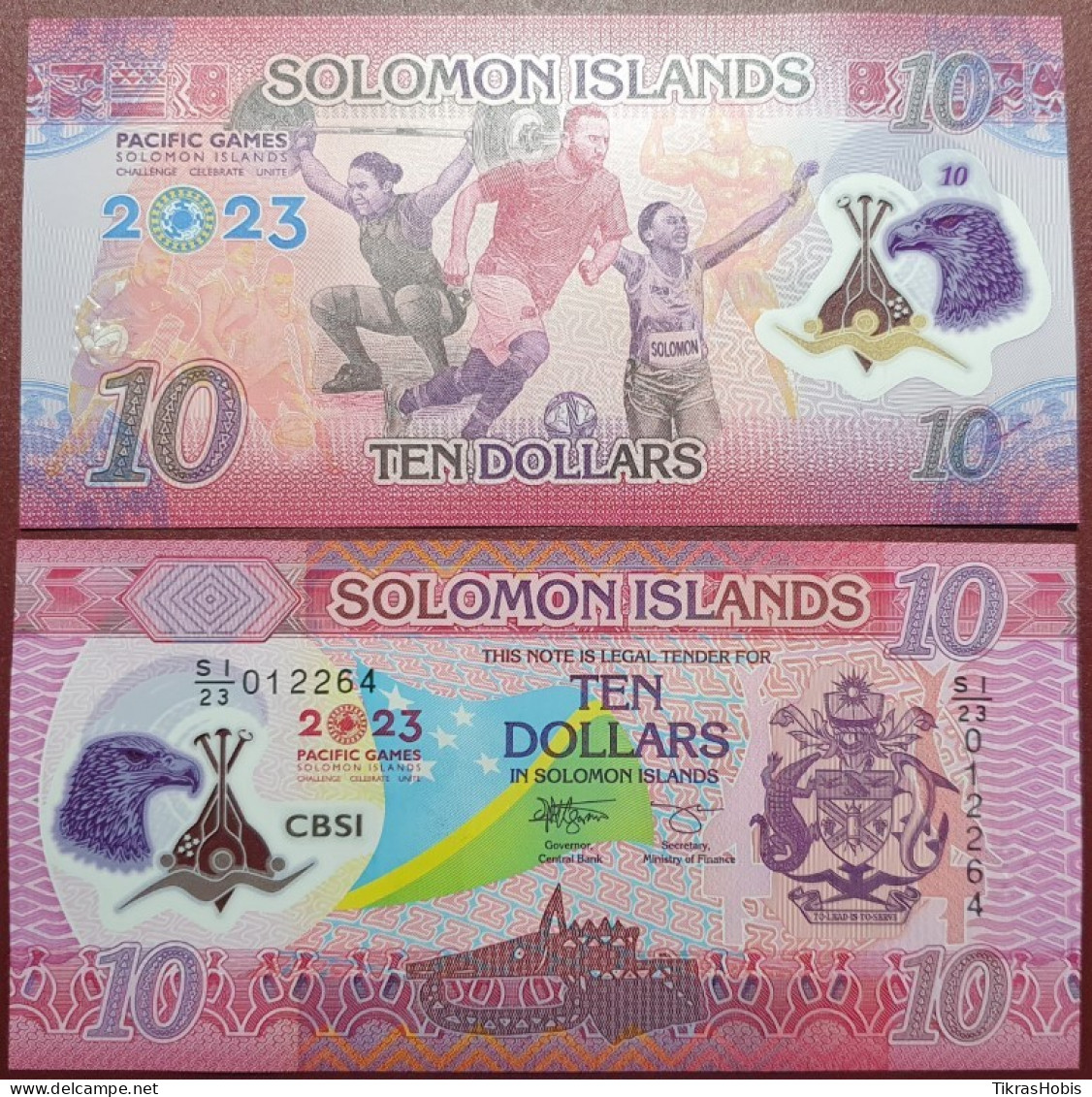 Solomon Island $ 10, 2023 P-39A - Solomon Islands