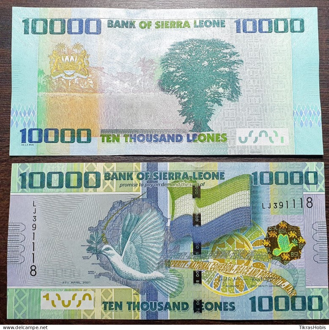 Sierra Leone 10000 Leones, 2021 P-33F - Sierra Leona