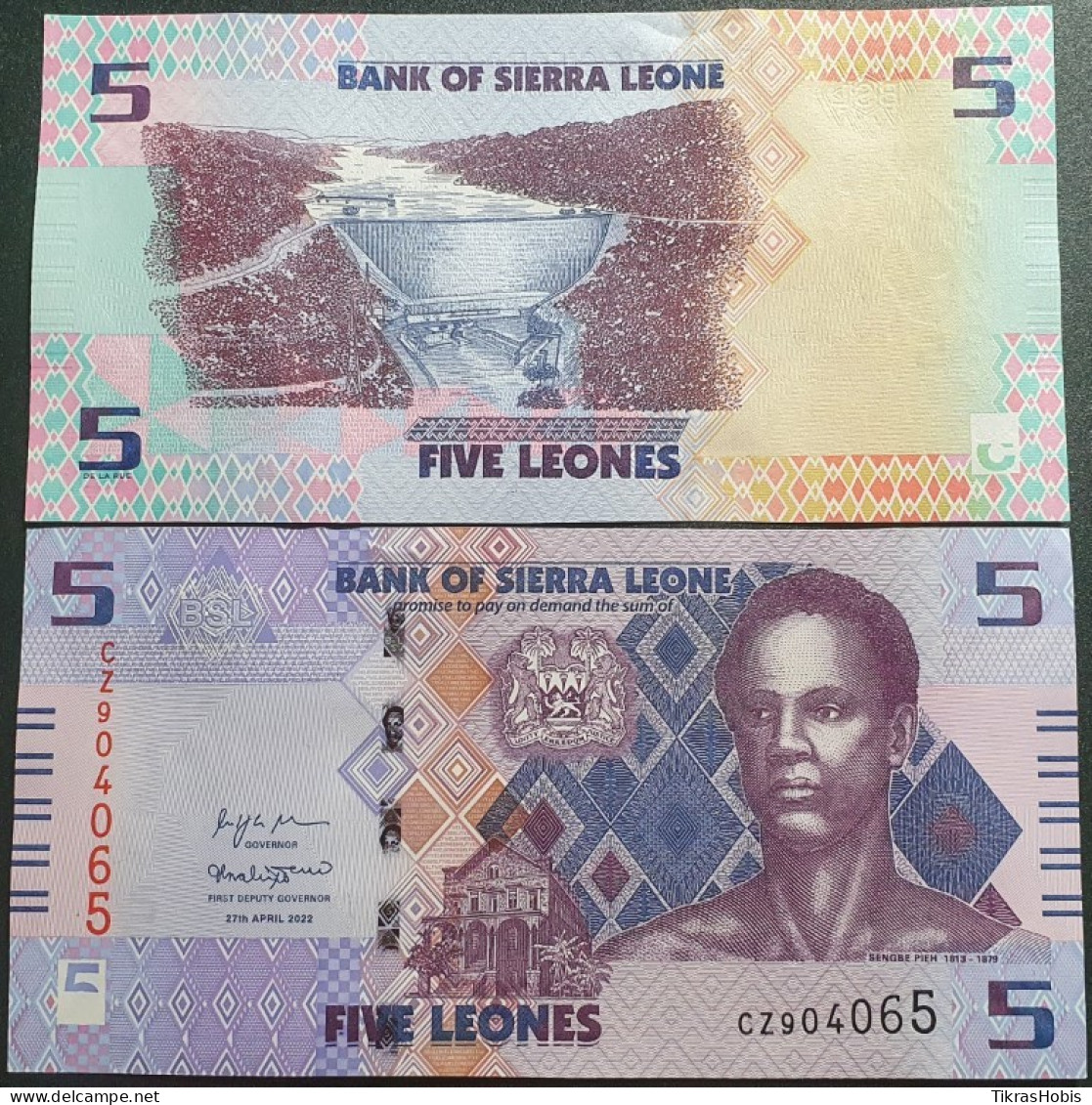 Sierra Leone 5 Leones, 2022 P-36 - Sierra Leona