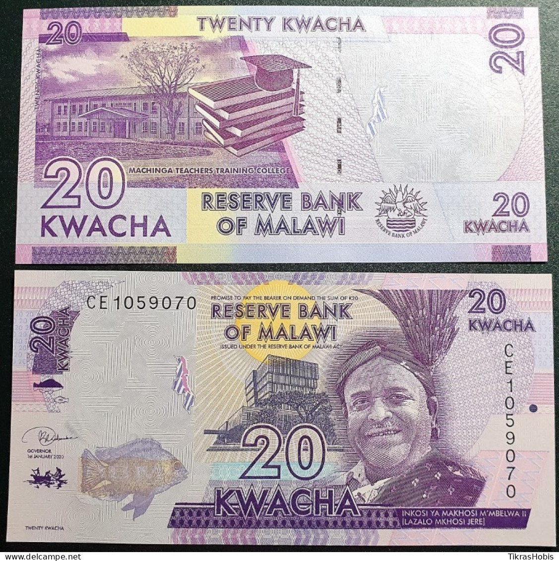 Malawi 20 Quačs, 2020 P-63F - Malawi