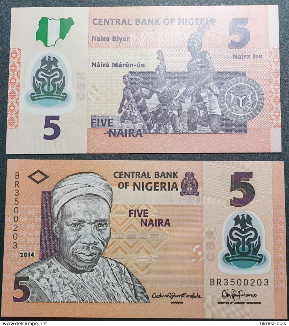 Nigeria 5 Nairios, 2014 P-38E - Nigeria