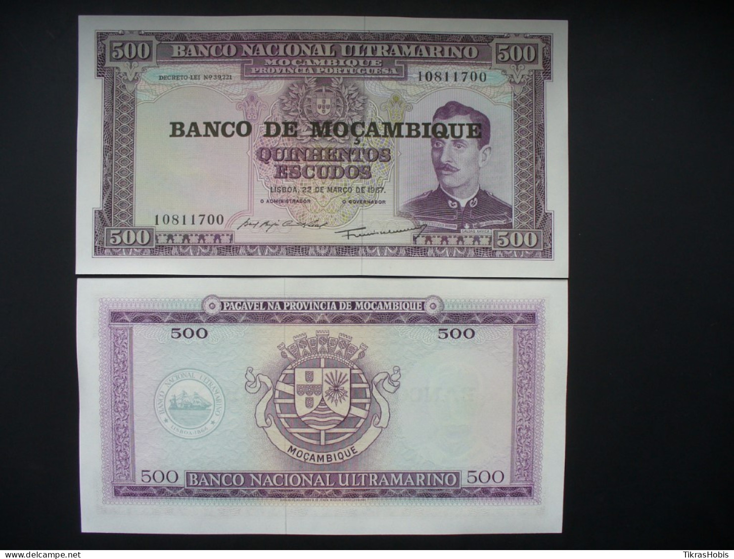 Mozambique 500 Escuda, 1976 P-118A.2 - Moçambique