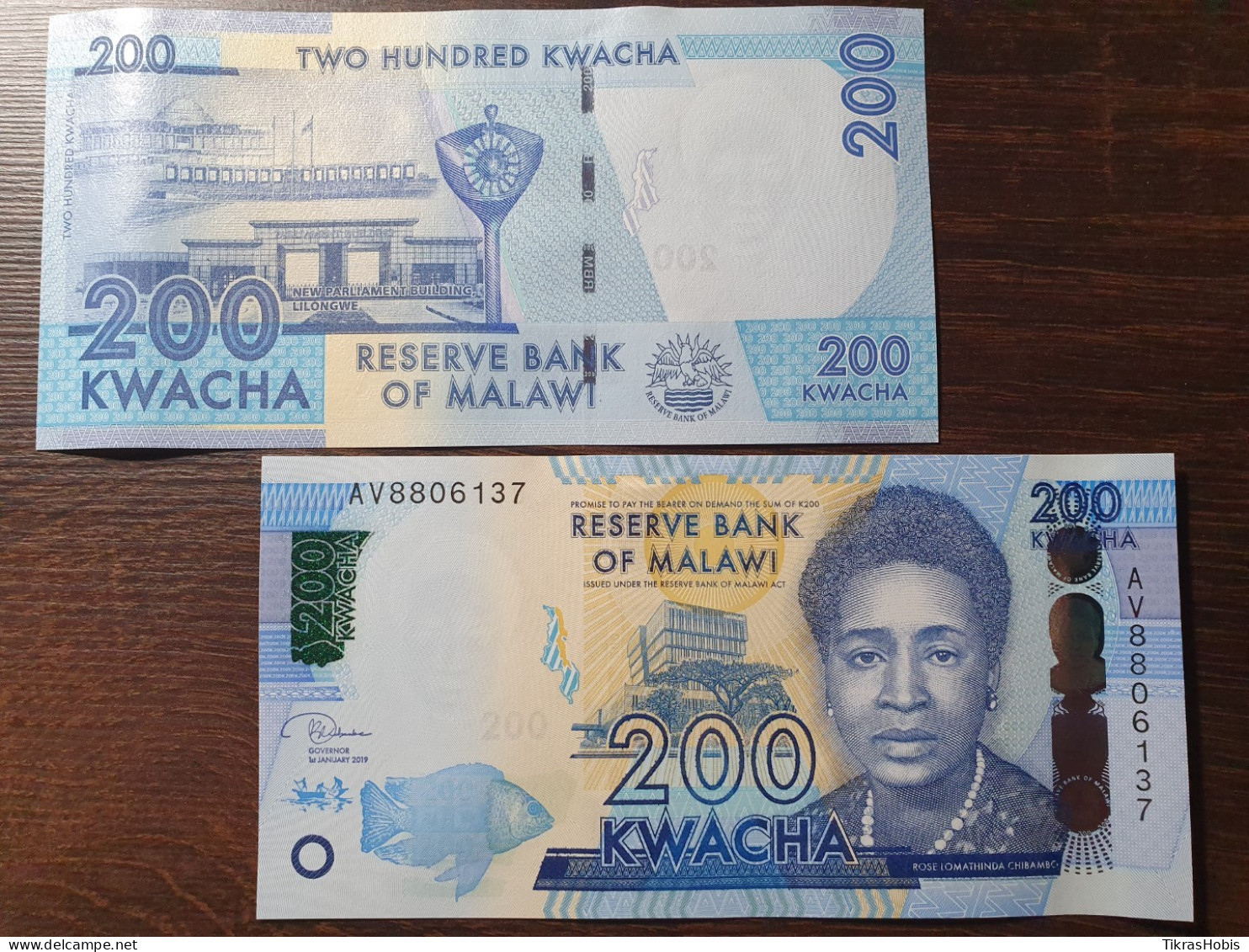 Malawi 200 Quačs, 2019 P-60E - Malawi