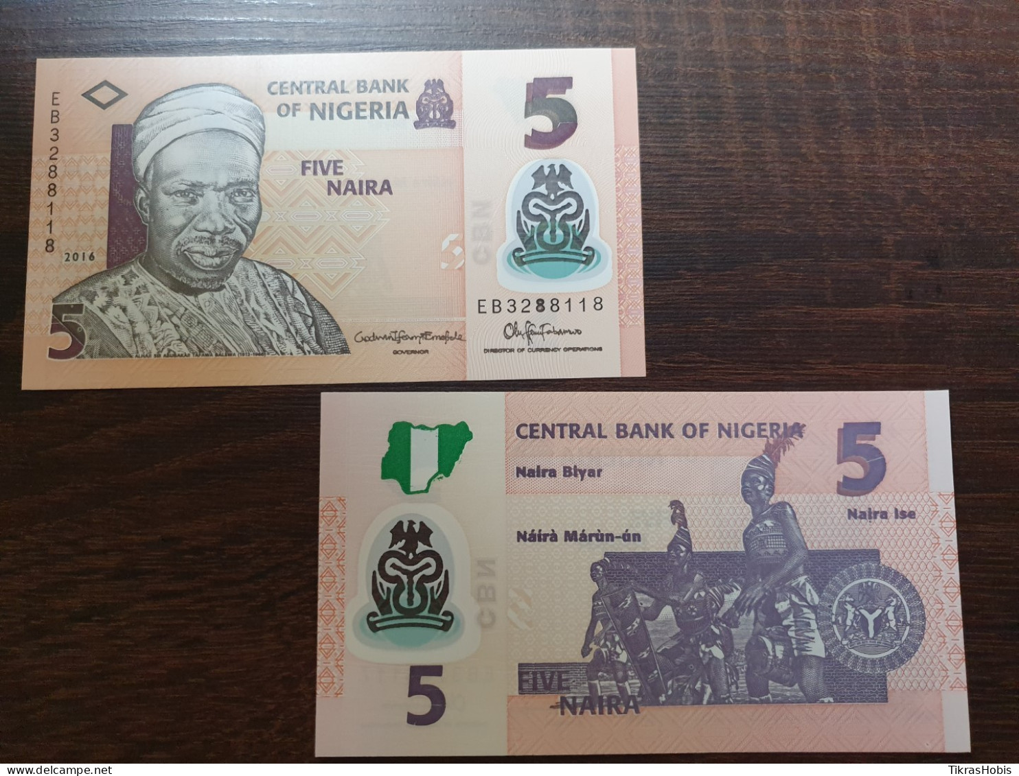 Nigeria 5 Nairios, 2016 P-38G - Nigeria