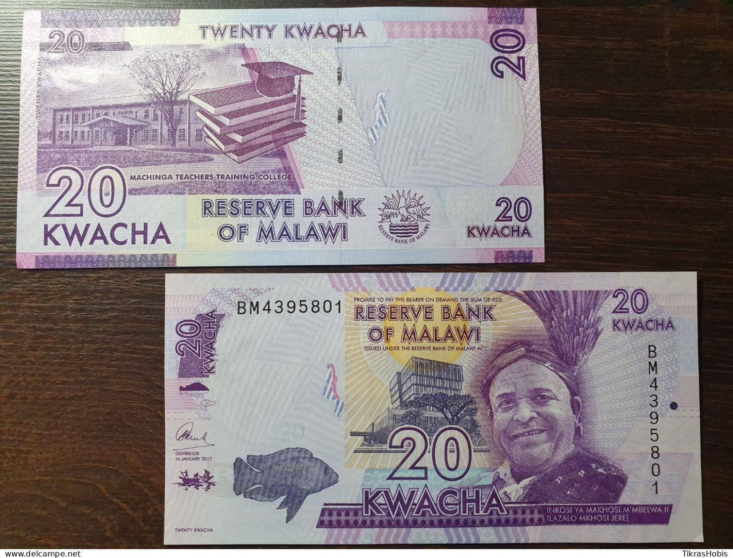 Malawi 20 Quachs, 2017 P-63D - Malawi