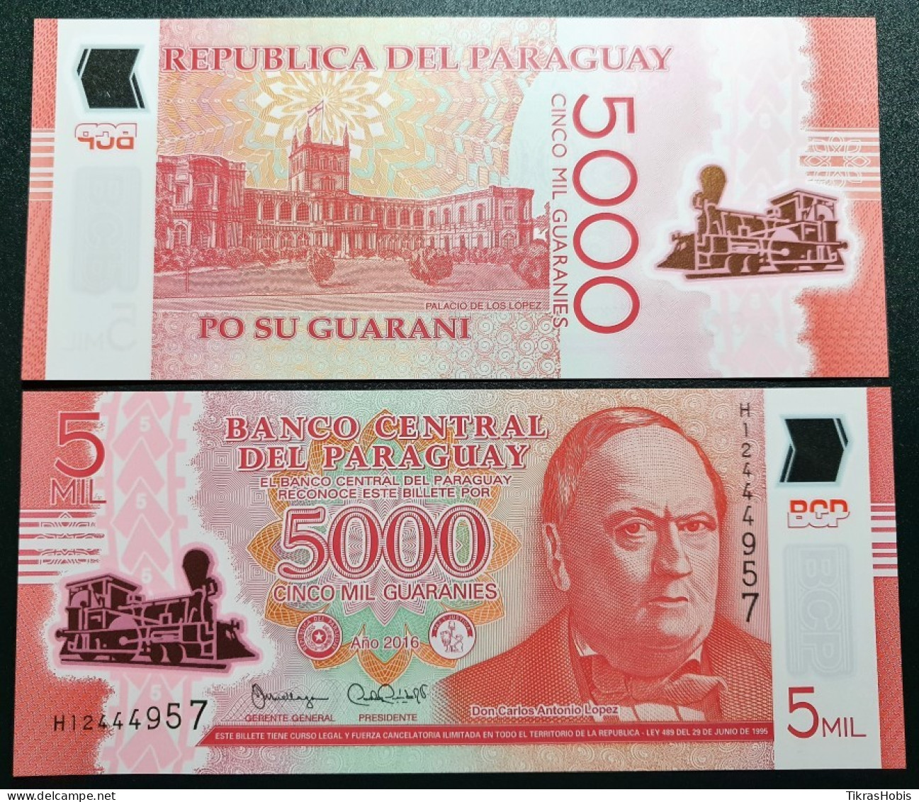 Paraguay 5000 Guaranies, 2016 P-234B - Paraguay