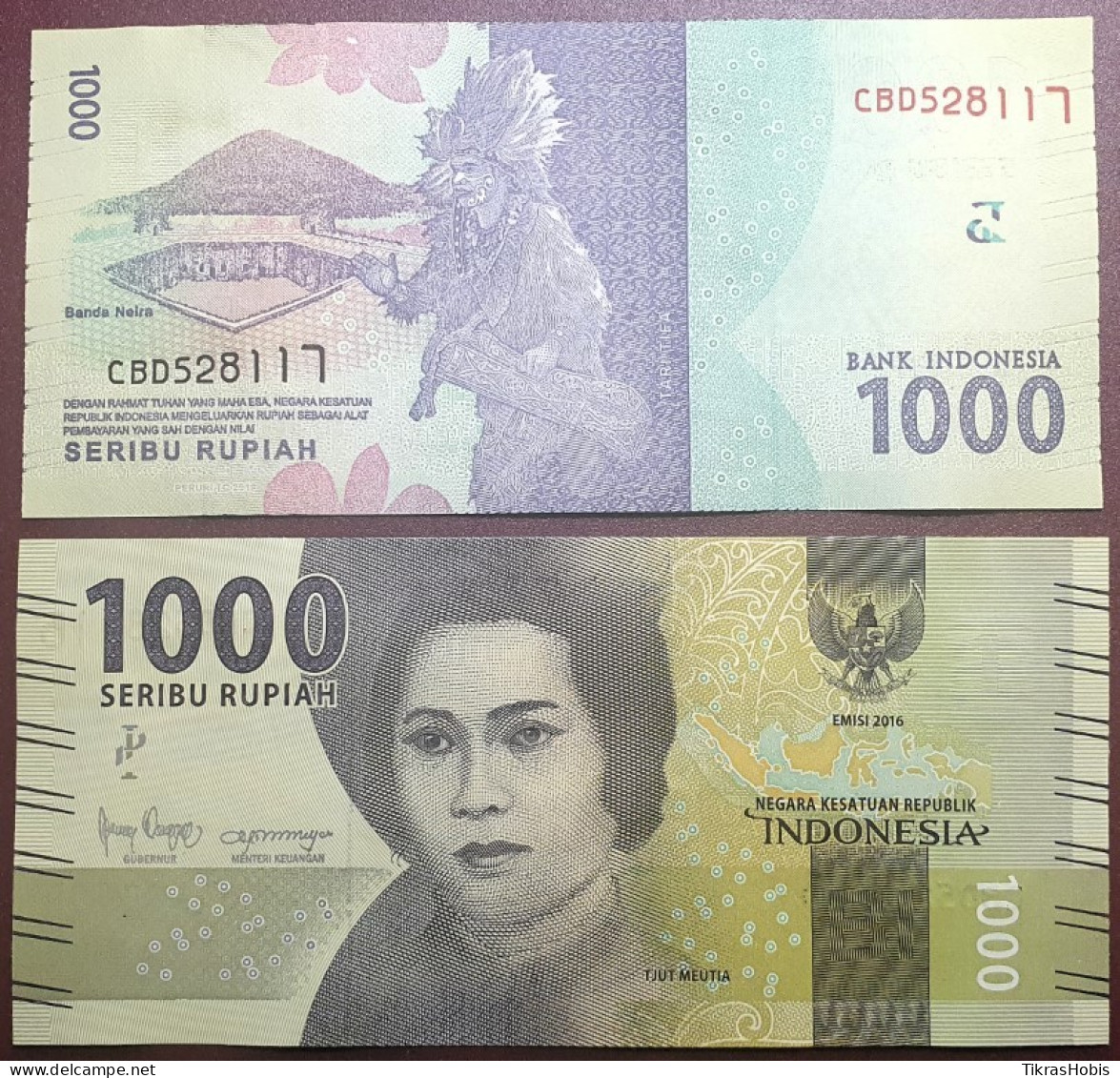 Indonesia 1000 Rupees, 2019 P-154D - Indonesien