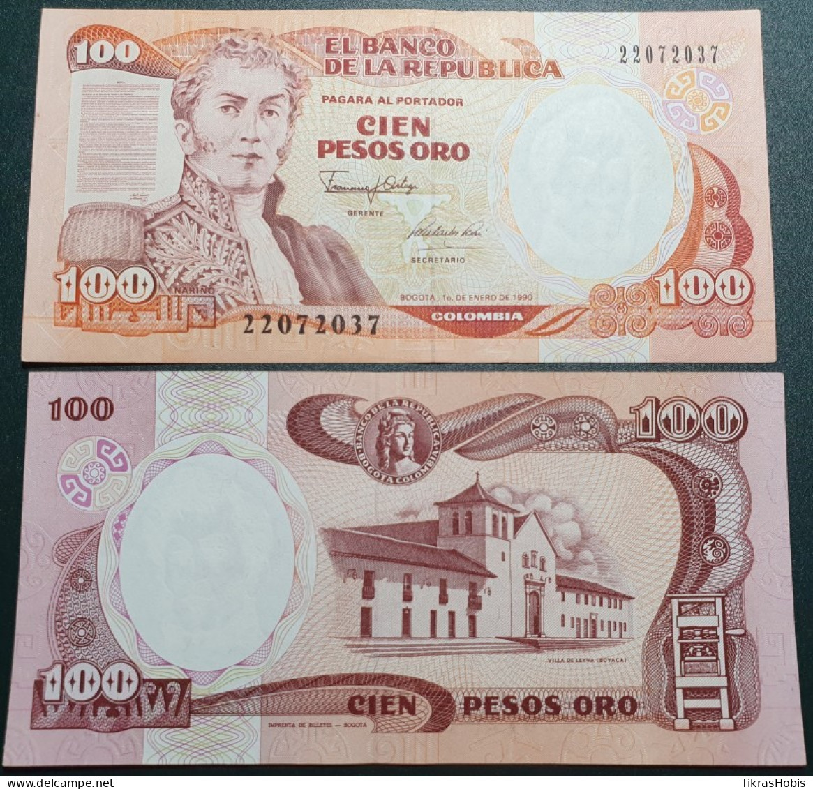 Colombia 100 Pesos, 1990 P-426e.1 - Colombie