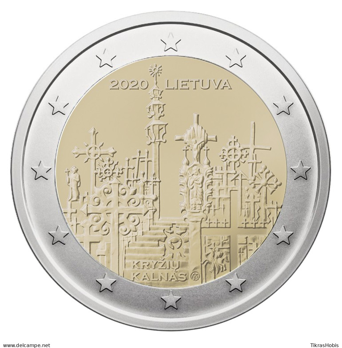 Lithuania 2 Euro, 2020 Crosses Mountain - Lituania