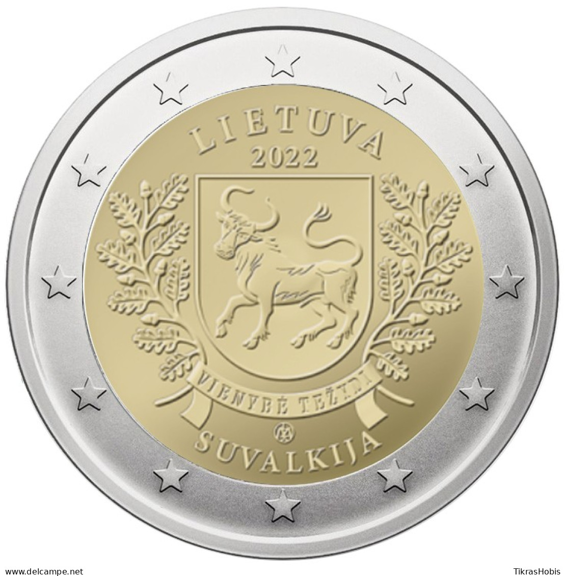 Lithuania 2 Euro, 2022 Suvalkija - Litauen