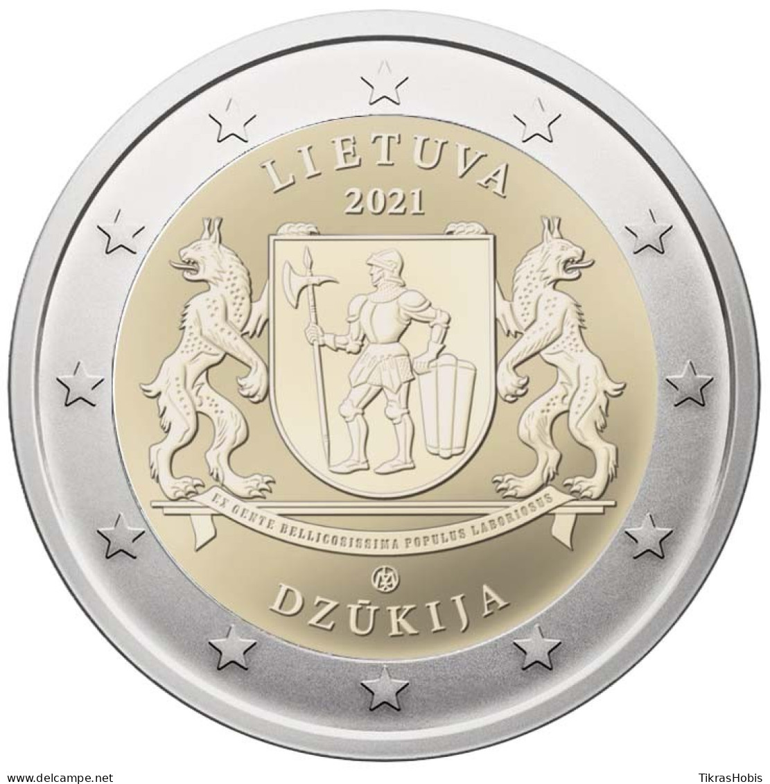 Lithuania 2 Euro, 2021 Dzūkija - Lituanie