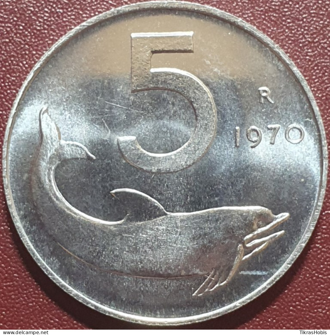 Italy 5 Lira, 1970 KM92 - Other & Unclassified