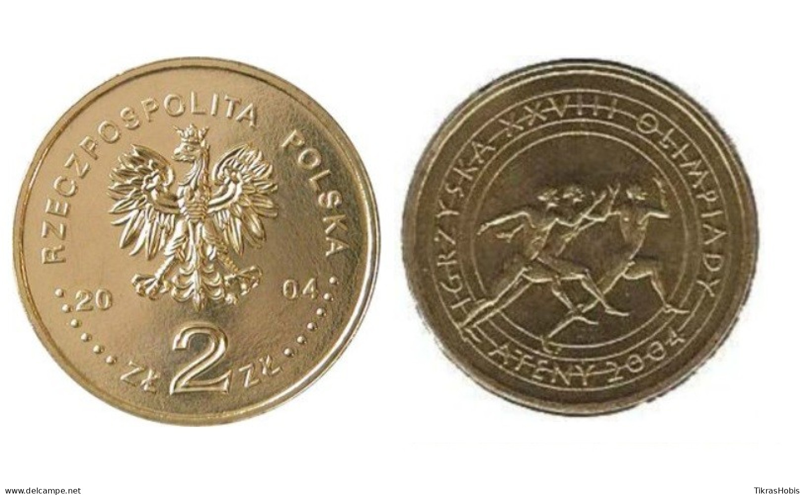 Poland 2 Zlotys, 2004 Athens Y516 - Polonia