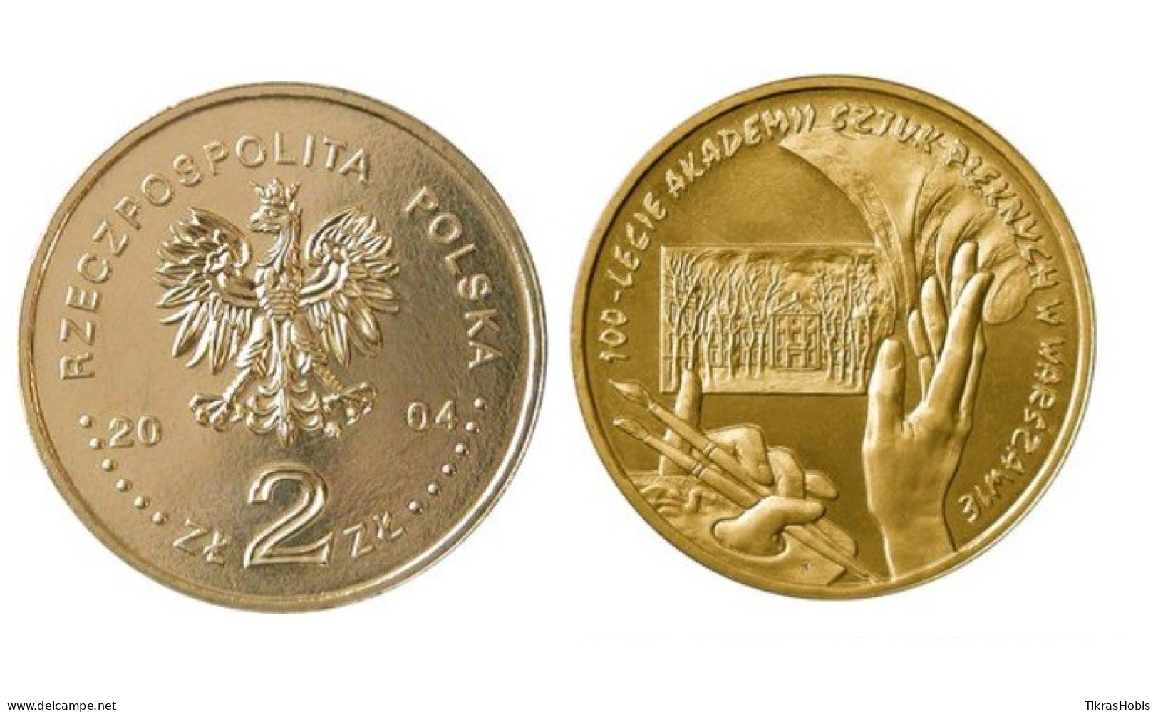 Poland 2 Zlotys, 2004 100 For The Academy Of Fine Arts Y509 - Poland