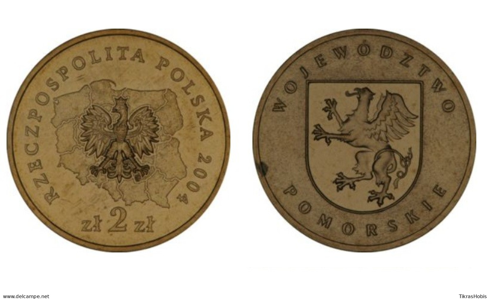 Poland 2 Zlotys, 2004 Pomeranian Voivodeship Y492 - Poland