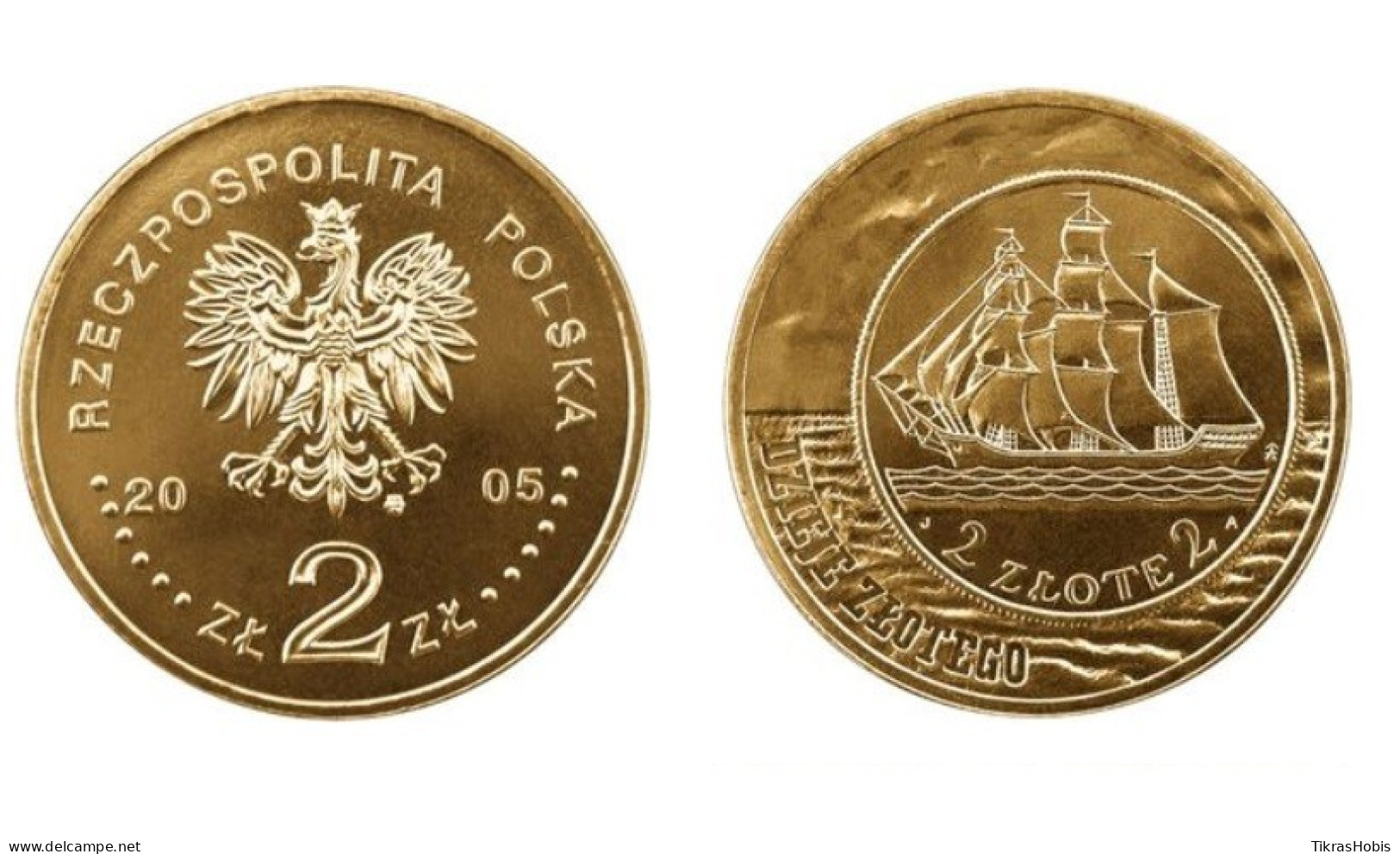 Poland 2 Zlotys, 2005 Sailing Ship On 2 Zl 1936 Y521 - Pologne