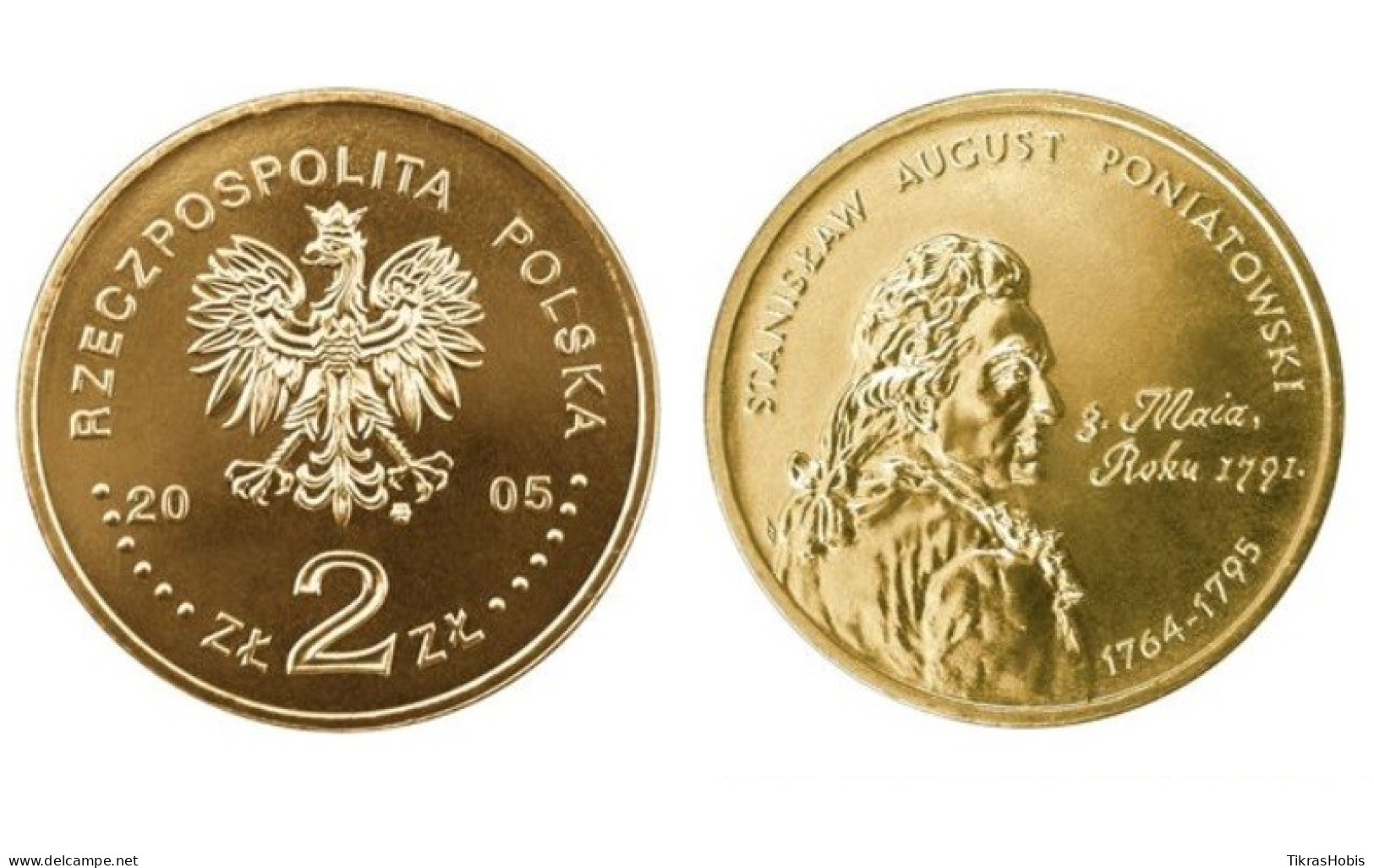 Poland 2 Zlotys, 2005 S. Augustas Poniatowskis Y530 - Poland