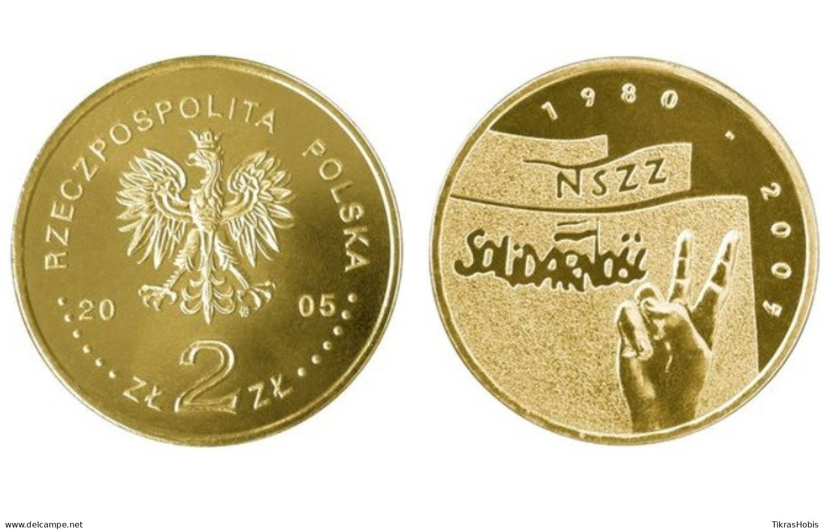 Poland 2 Zlotys, 2005 25 Solidarity Y565 - Poland