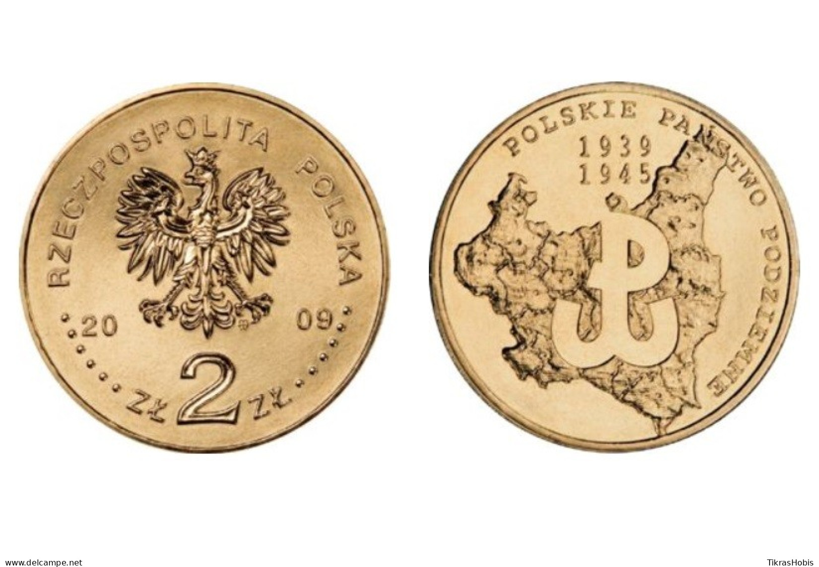 Poland 2 Zlotys, 2009 Underground Poland 70 Y707 - Polonia