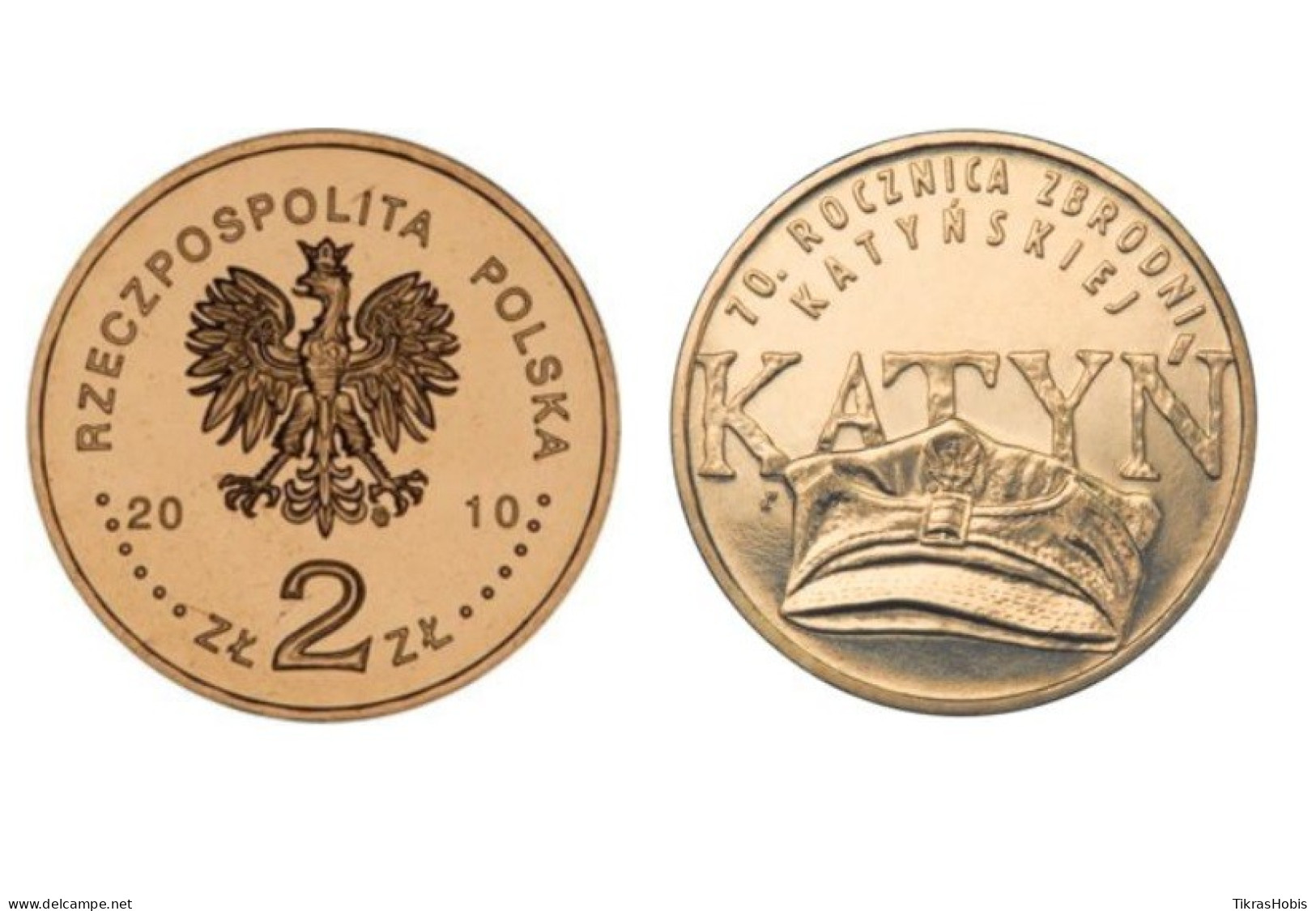 Poland 2 Zlotys, 2010 Katyn Massacre 70 Y721 - Poland