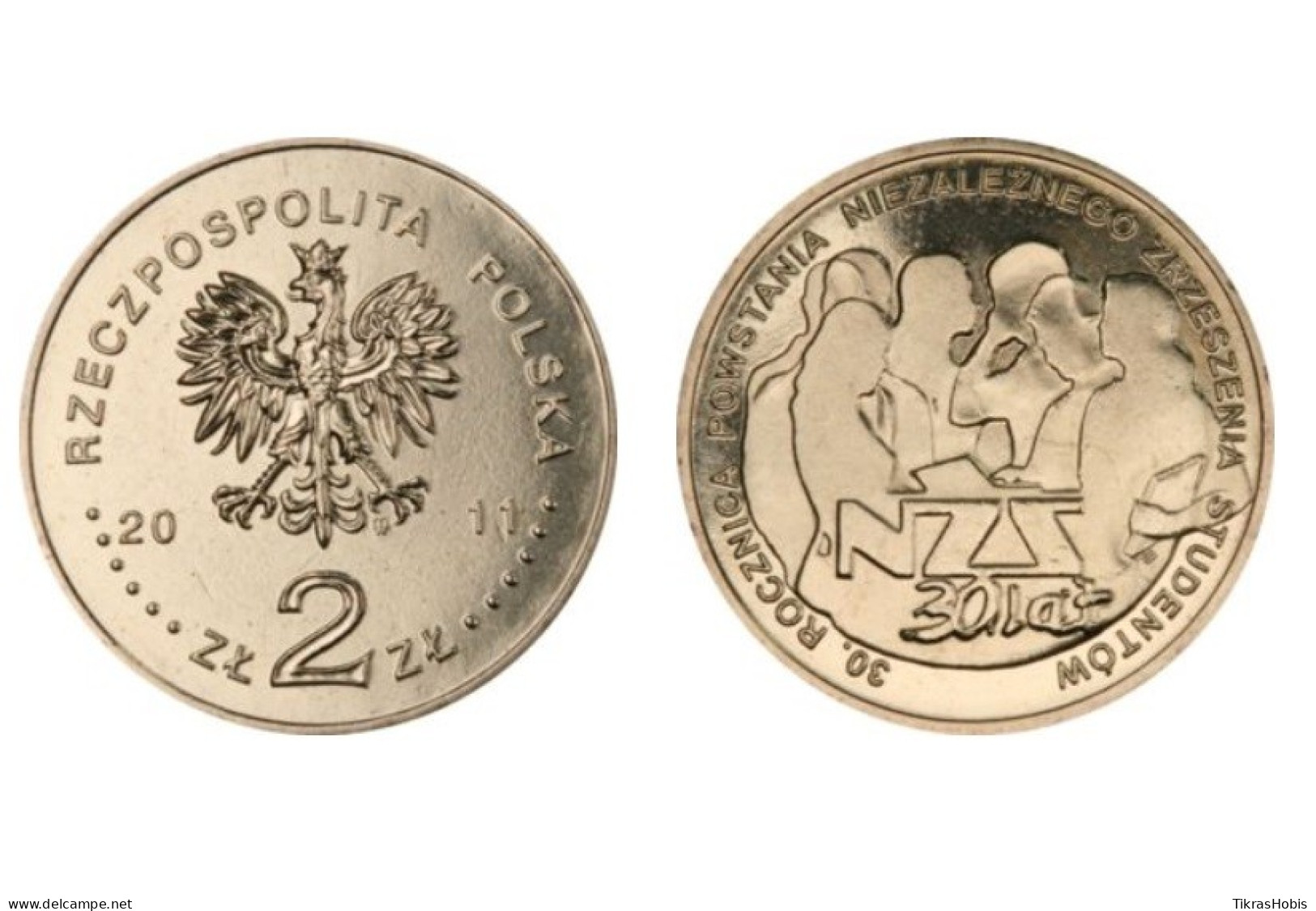 Poland 2 Zlotys, 2011 NZS 30th Anniversary Y767 - Pologne