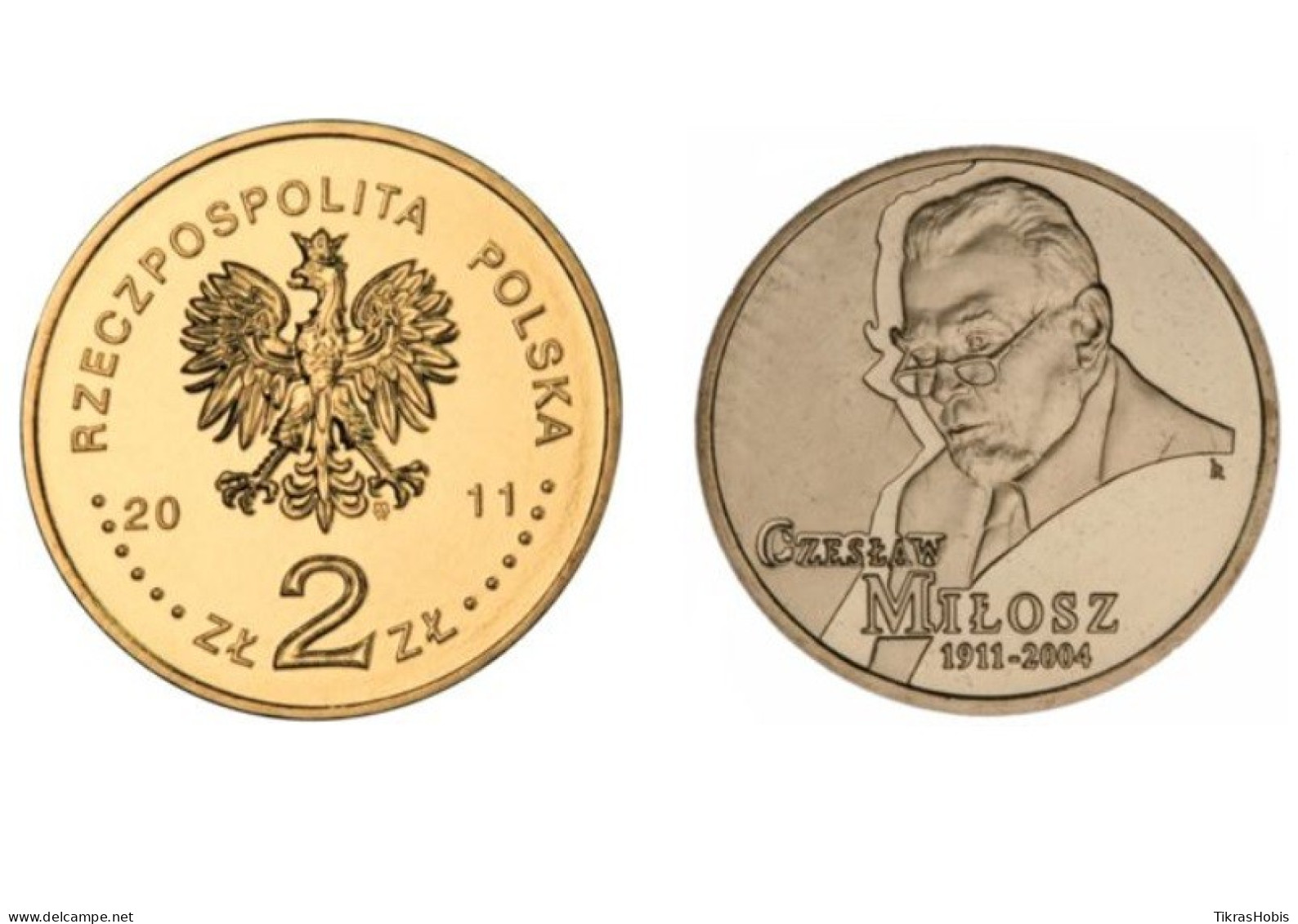 Poland 2 Zlotys, 2011 Czeslaw Milosz 100 Y785 - Polen