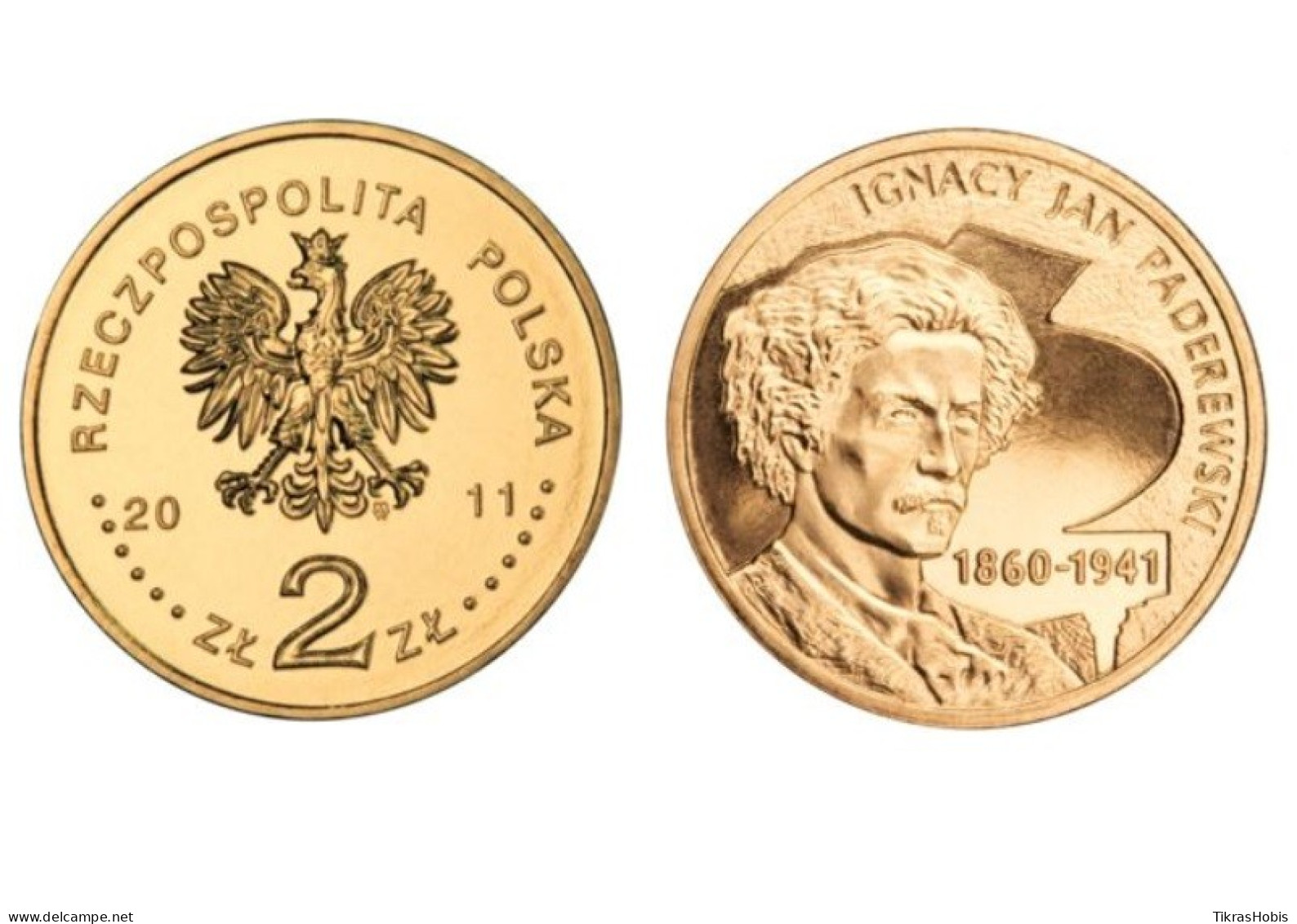 Poland 2 Zlotys, 2011 Death Of I. J. Paderewski 70 Y789 - Polonia