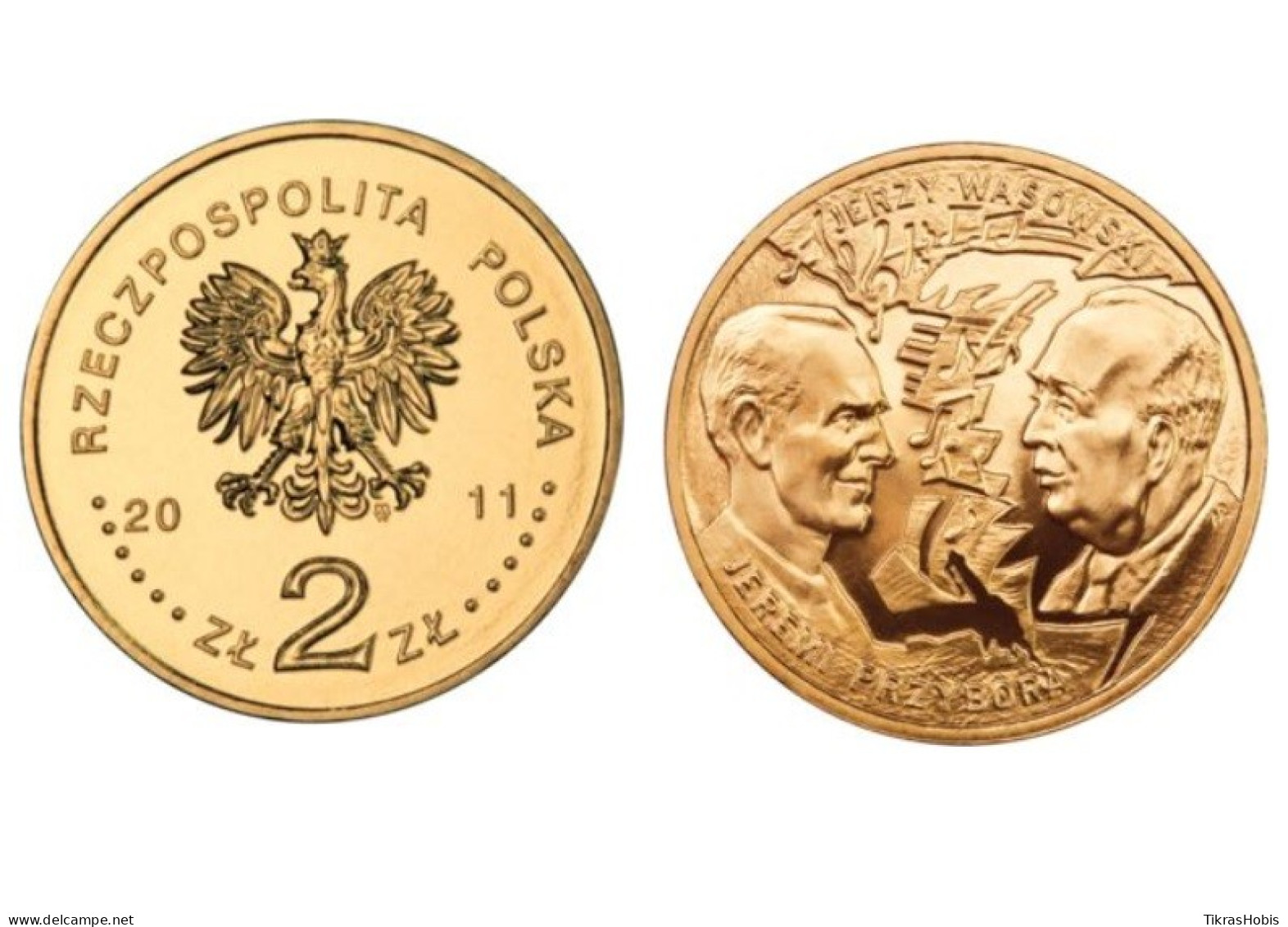 Poland 2 Zlotys, 2011 J. Pžibora, J. Vasovskis Y801 - Polen