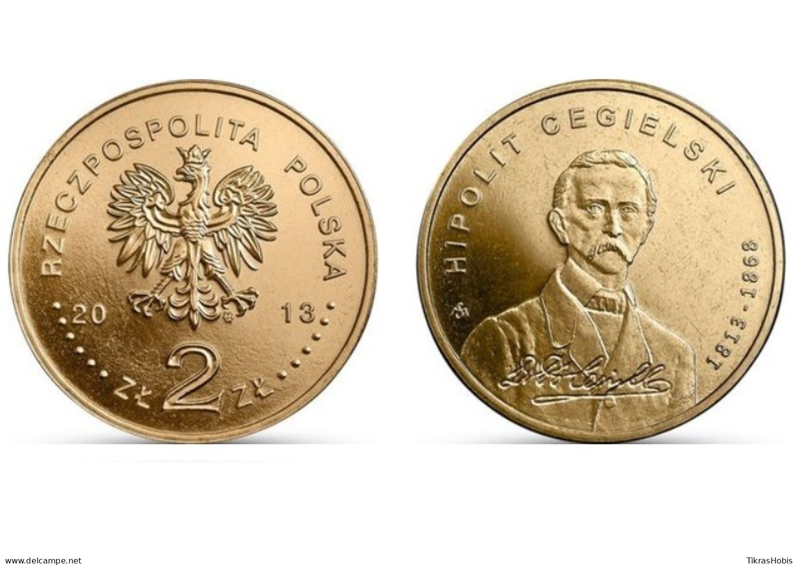 Poland 2 Zlotys, 2013 200 Hipolito Cegelski Y880 - Polonia