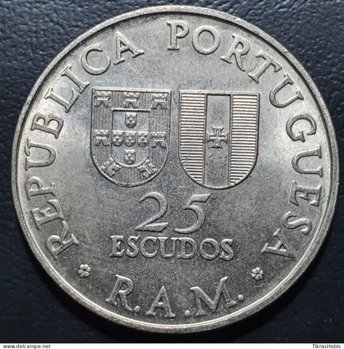 Portugal Madeira 25 Escuda, 1981 Region Autonomy KM4 - Portogallo