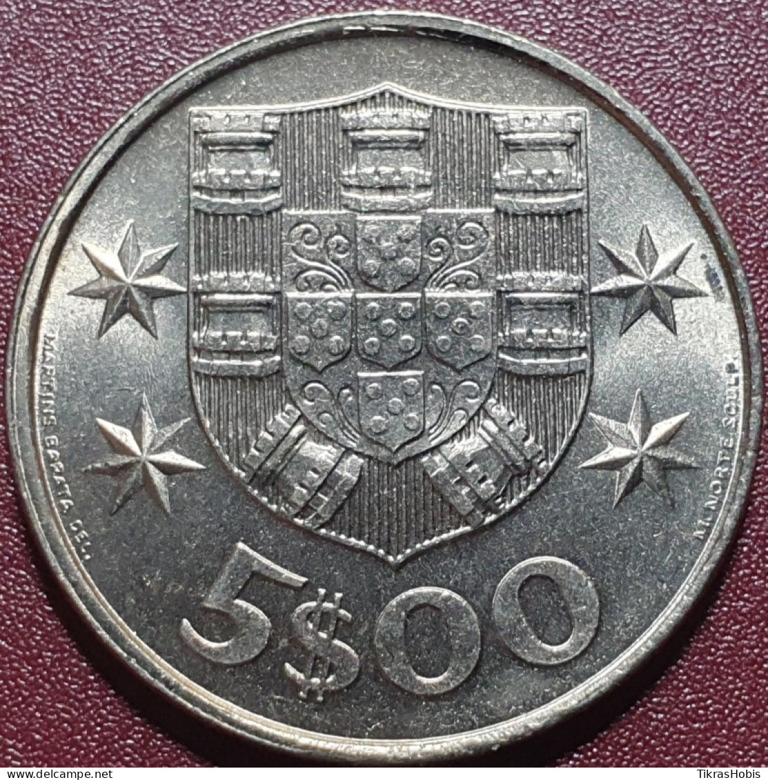 Portugal 5 Escuda, 1977 Km591 UNC - Portugal