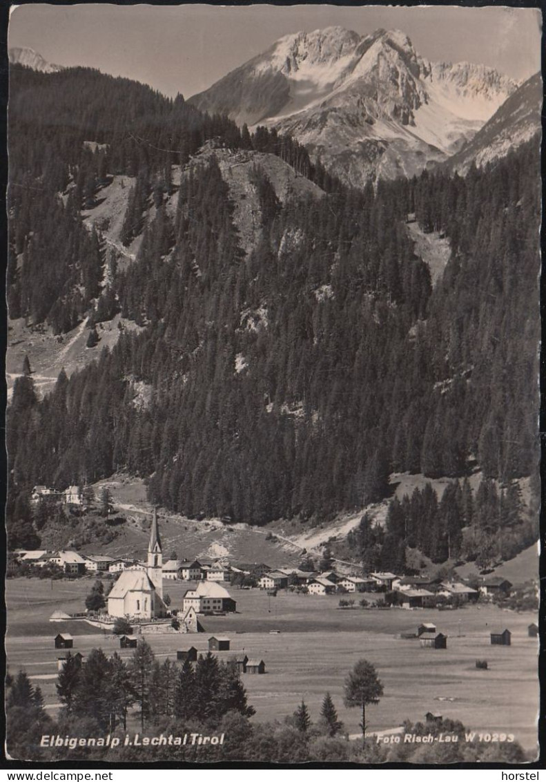 Austria - 6652 Elbigenalp - Im Lechtal - Alte Ortsansicht Mit Kirche - Nice Stamp 1959 - Reutte